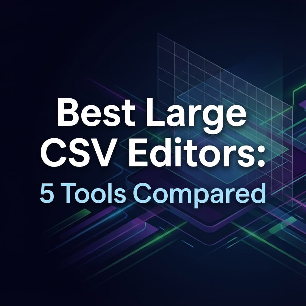 Best Large CSV Editor: 5 Tools Compared for Million-Row Files (2025)